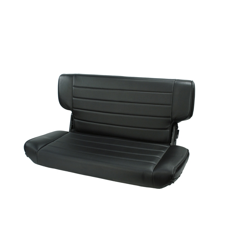 Jeep Wrangler Fold and Tumble Rear Seat - Rugged Ridge - Fold & Tumble - Black Denim - `97-`02